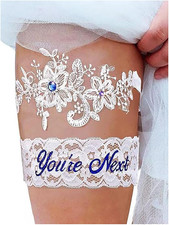 Bridal Garter Set Lace Crystal Wedding Garter Set Flower Garters Belt for Bride