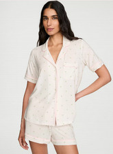Victoria's Secret SoSoft Modal Short Pajama Set, Prints Solids VS White Min