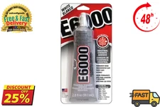 Eclectic E6000 Adhesive Glue, Industrial Strength, White, 800444, 2 fl. oz.