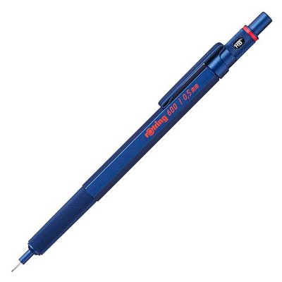 600 Mechanical Pencil 0.5 mm Blue Full-Metal Pencil Body Hexagonal Drafting S...