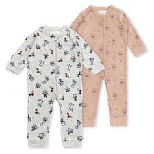 Baby Pyjama Schlafanzug Overall  langarm Frot...