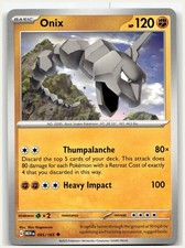 Pokemon Onix 95/165 151 EN Non-Holo NM