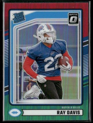 2024 Donruss #316 Ray Davis Optic Rated Rookies Preview Red and Green