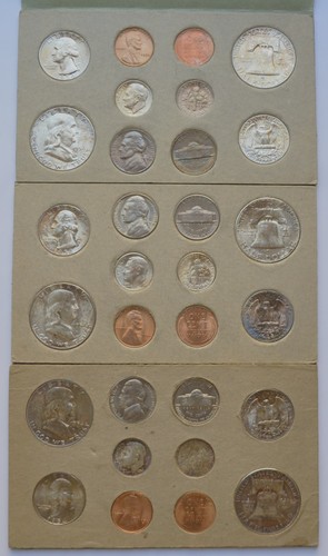 US PDS Double Mint Set 1954