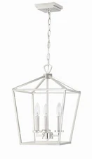 Park Harbor PHPL6483PN Hillpoint 3 Light 12" Wide Pendant, Polished Nickel