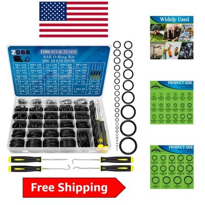 High-Quality Nitrile O-Ring Kit - 1086 Pcs for Reliable Sealing Solutions