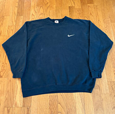 Nike vintage 90s Men s L black Crewneck Pullover Sweatshirt Fleece Cotton Logo
