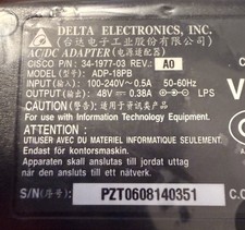 Delta Electronics ADP-18PB Cisco P/N 34-1977-03 Rev. AO AC/DC Power Adapter