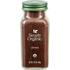 Simply Organic Ground Cloves 2.82 Ounce Jar, Pure oz Pack of 1