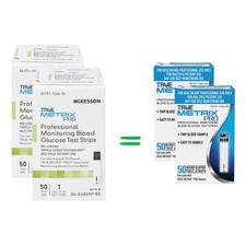 TRUE METRIX Professional Blood Glucose Test Strips 100 By McKesson