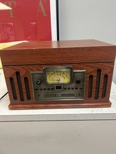 CROSLEY MUSICIAN ENTERTAINMENT CENTER PHONGRAPH CD CASSETTE PLAYER WITH BOX NM