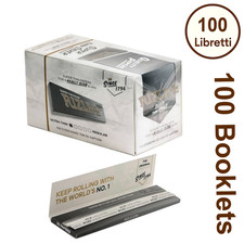 Cartine Rizla Silver Corte Ultra Sottili   Tipo B   100 Libretti Rolling Papers