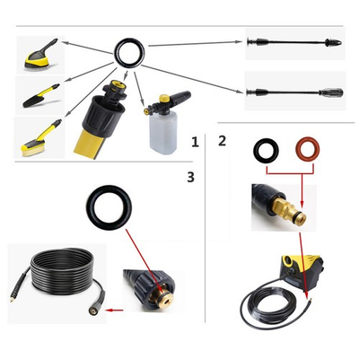 #ad Seal Ring Kit for Karcher K2 K3 K4 K5 K6 K7 Pressure Washer Accessories Parts ⊿ $17.20