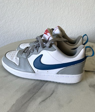 Nike Court Borough Low 2 White Light Smoke Grey Sneakers BQ5448-117 Size 4Y