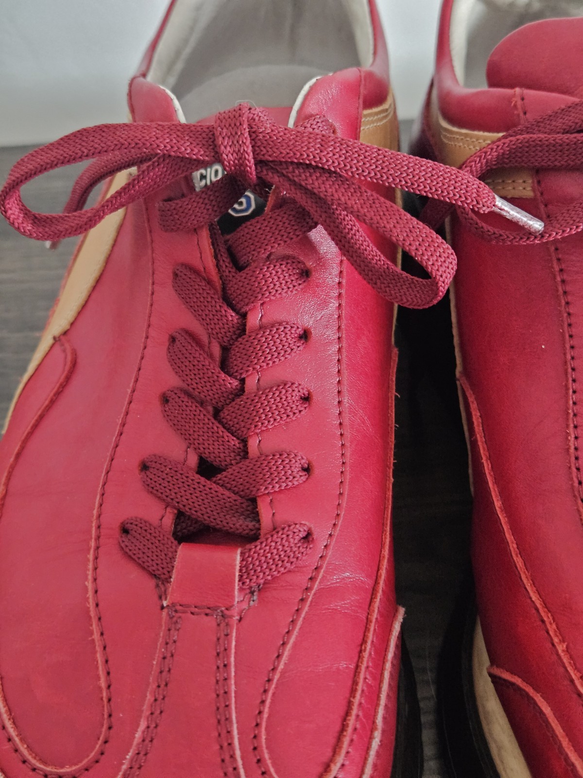 Clean Cesare Paciotti 4US Python Leather Red Lace… - image 13