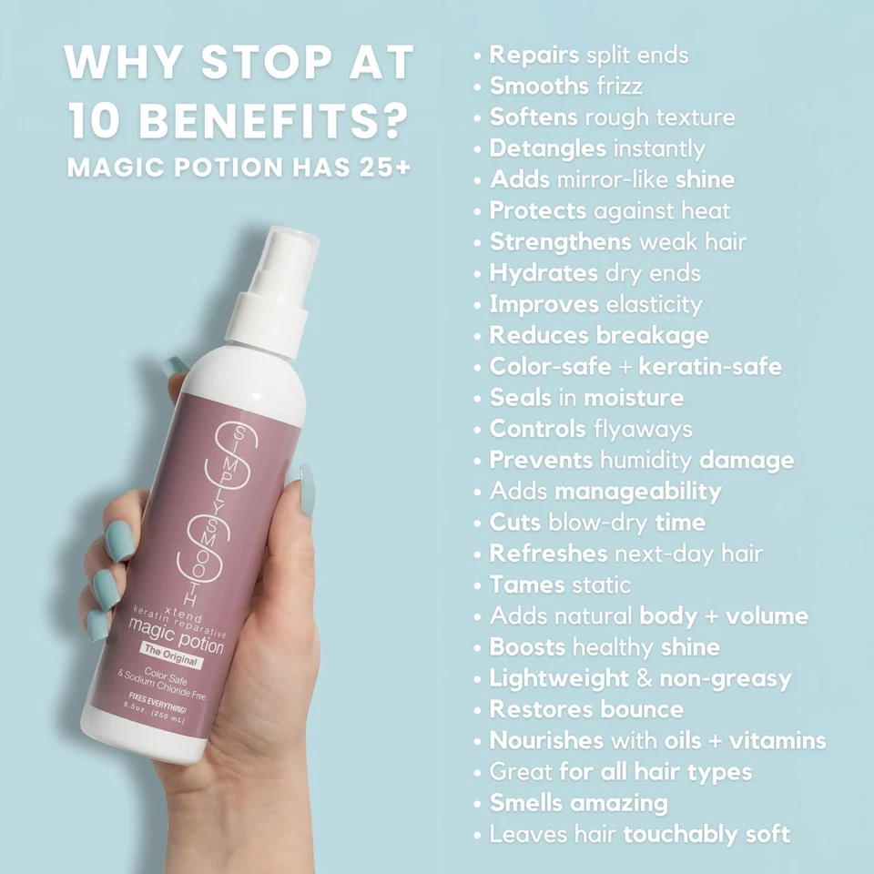 Acondicionador Magic Potion Leave In 8,5 OZ desenredante calor Foto 4 de 4