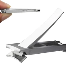 Small Nail Clippers Travel Fingernail Clipper Ultra Thin Foldable Design