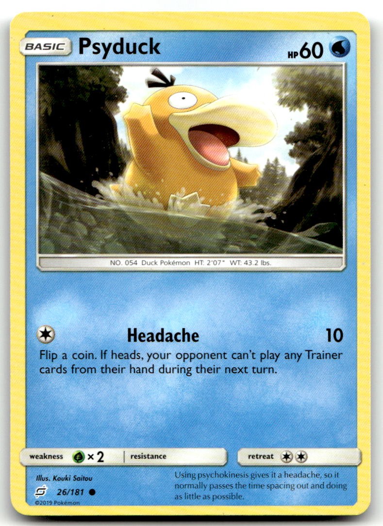 Psyduck 26/181 Common Team Up Pokemon Near Mint