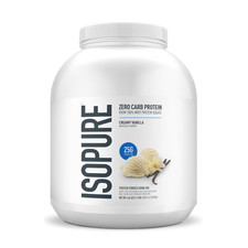 IsoPure Zero Carb Protein Cremosa Vainilla Alta Calidad Entrenamiento Libre de OGM 4.5lb NUEVO