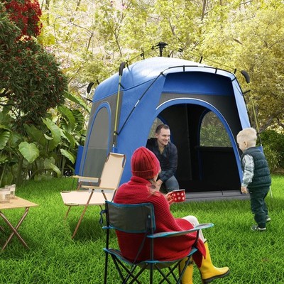 4 Person Pop Up Camping Tent Quick Setup Automatic Hydraulic Family Travel Tent