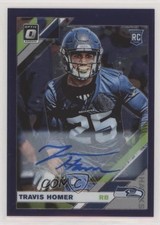 2019 Donruss Optic Rookies FOTL Purple Stars Prizm 1/50 Travis Homer Auto jn1