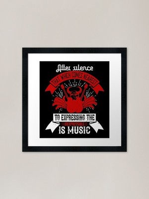 After Silence, That What Comes Nea Gerahmtes Wandbild Poster Leinwanddruck Bild
