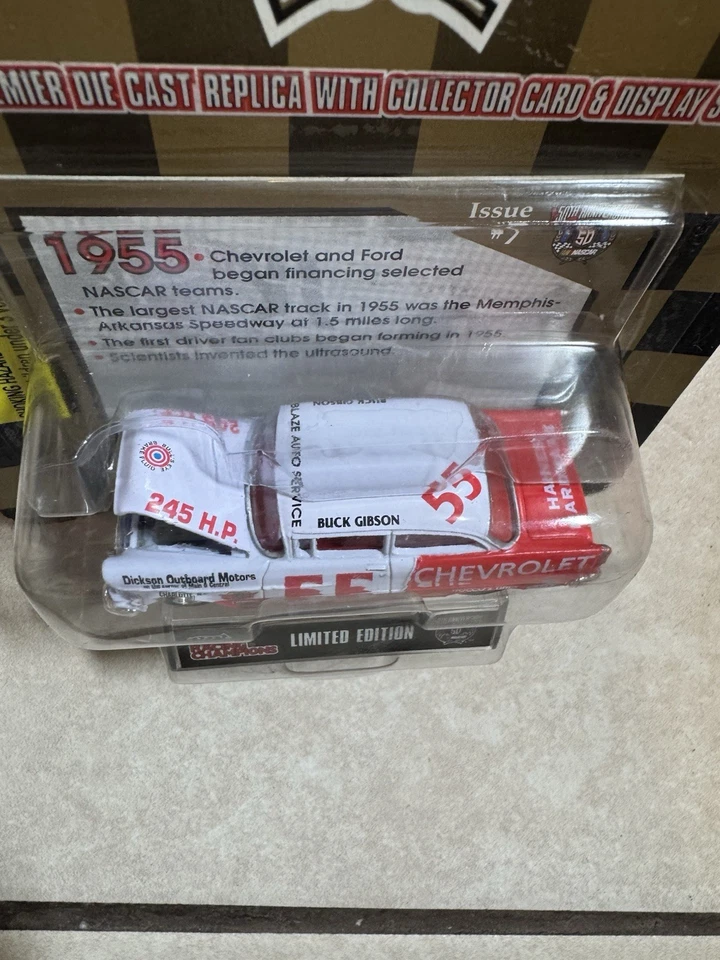 Chevy Buck Gibson 1955 Nascar #55 50 aniversario vintage Foto 3 de 4