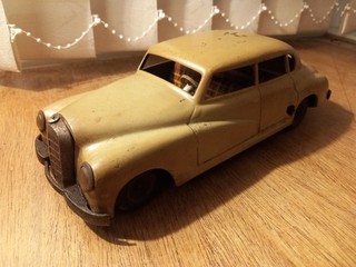 JNF Tin MERCEDES BENZ M300 German wind up CLOCKWORK CAR No Key