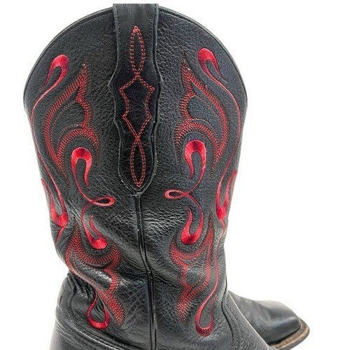 Ariat schwarz und rot Leder Western Cowgirl Southwestern Stiefel Damen 7 - Bild 7 von 15