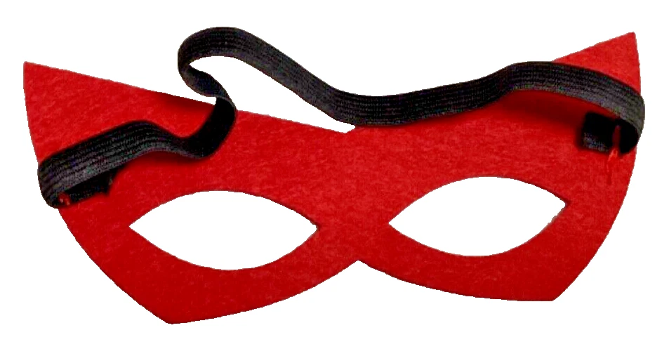 Flash Felt Children's Halloween Mask Costume Dress-up DC Comics Red Boys Girls - Image 2 of 2