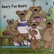Bear Fun Bears - Card Making Paper Crafting CD ROM - Fee J Designs New - RefTCD1