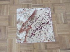 1'6 x 1'6 Square Hand Knotted Modern Multi Abstract Design Oriental Rug G5840