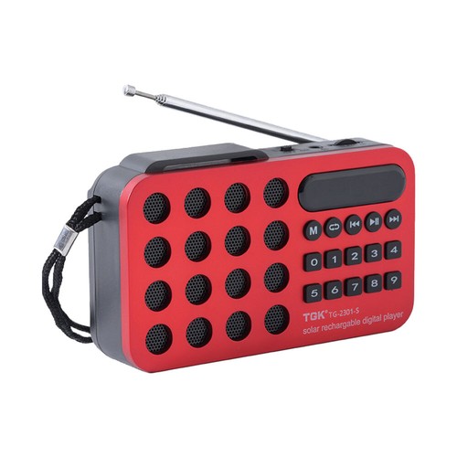 Portable Pocket FM Radio Outdoors Solar Charging Wireless Bluetooth Speakers TK - Picture 10 of 15