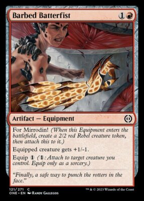 Barbed Batterfist - Foil x1 - Phyrexia: All Will Be One - NM-Mint, English - Phy