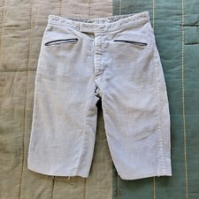 Vintage 1960s Tee Kays Grey Corduroy Capri Pants Youth Sz S