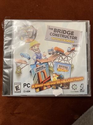 The Bridge Constructor Physics Bundle Vol. Windows 10/8/7 PC CD-Rom Game New 