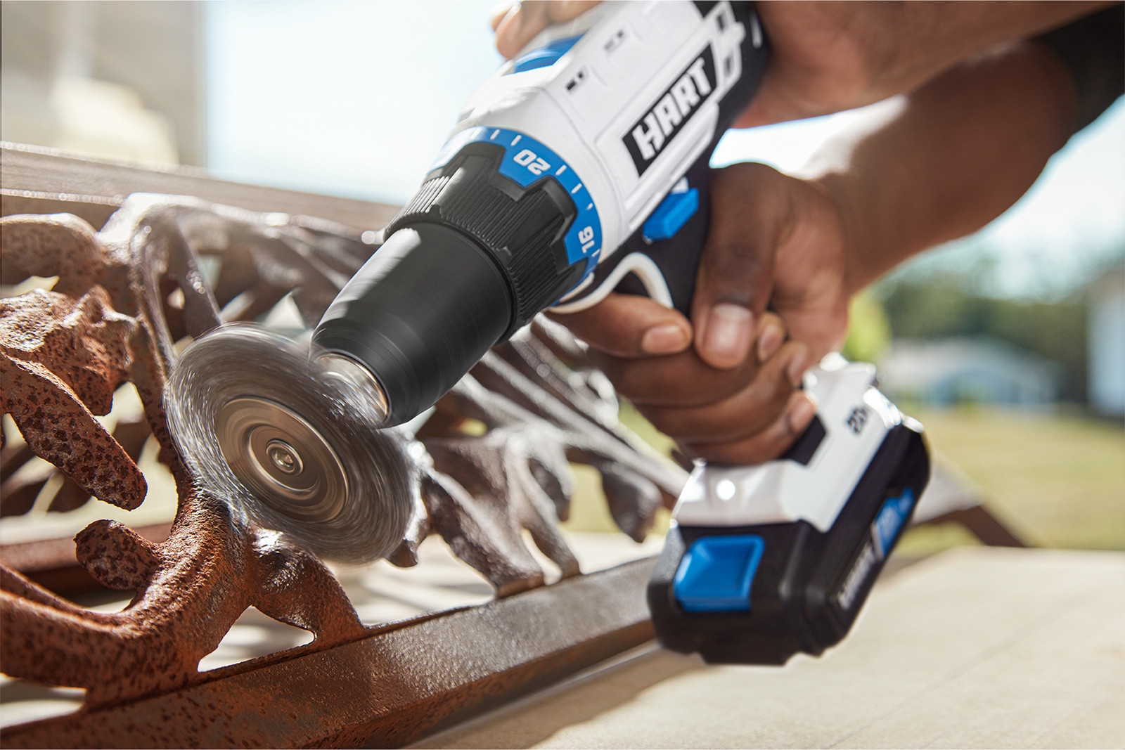 HART 3" COARSE WIRE WHEEL BRUSH 1/4" Hex Heavy Duty Brand New in Package