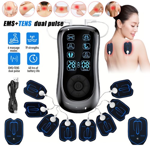 6 Modes Tens Unit Muscle Therapy Pain Relief Stimulator Machine Pulse Massager - Picture 13 of 16