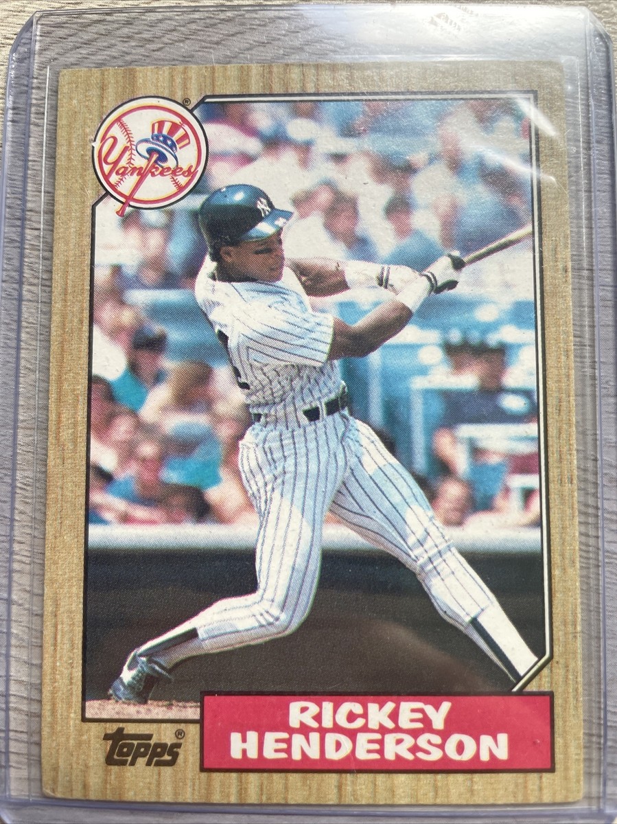 1987 Topps Rickey Henderson #735 Baseball ERROR Card | eBay
