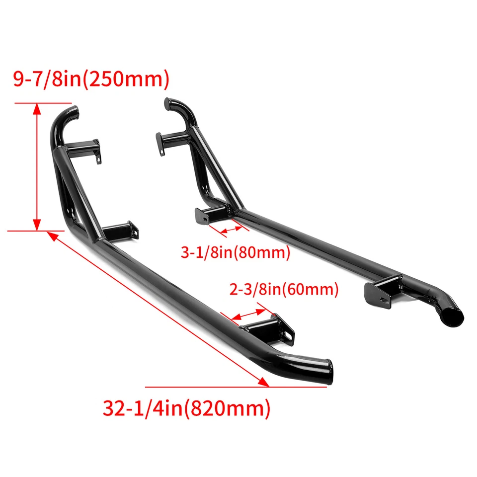 Side Nerf Bars Rock Sliders For Polaris RZR XP 1000 900 Trail 900 S Turbo 14-23 - Image 3 of 4