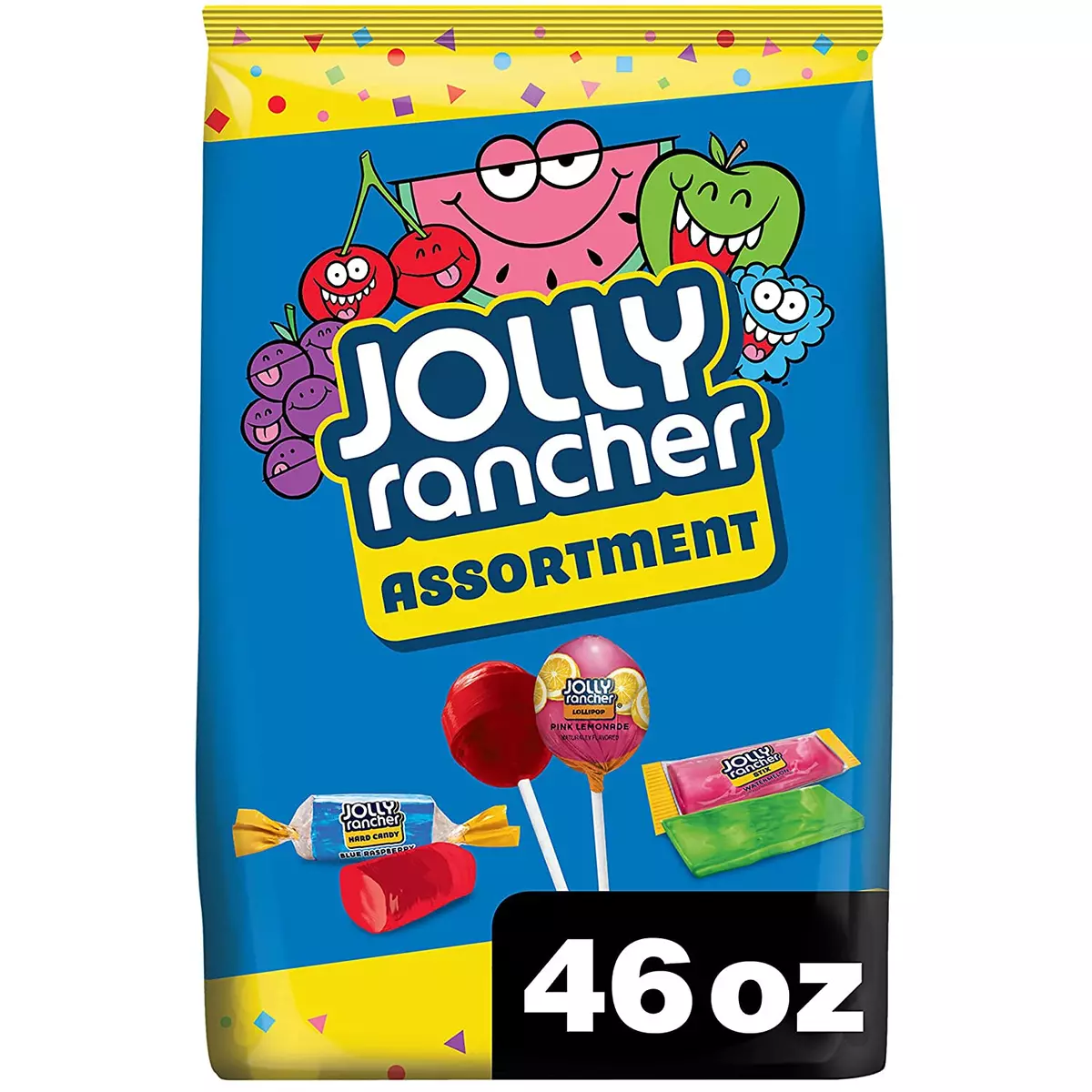 JOLLY RANCHER Assorted Fruit Flavored Mixed Candy 46 oz Bulk Variety Bag