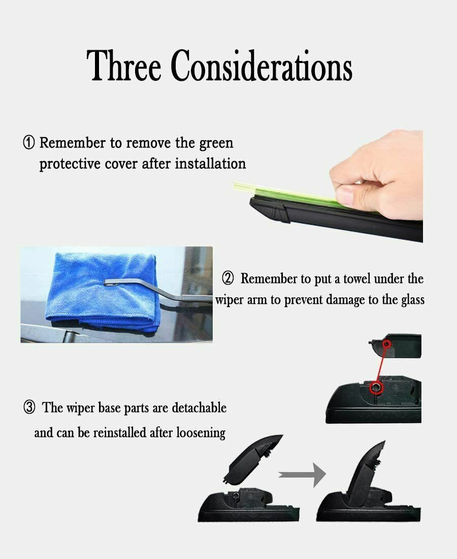 Front windshield wiper blades for Cadillac XT5 2017 2019 eBay