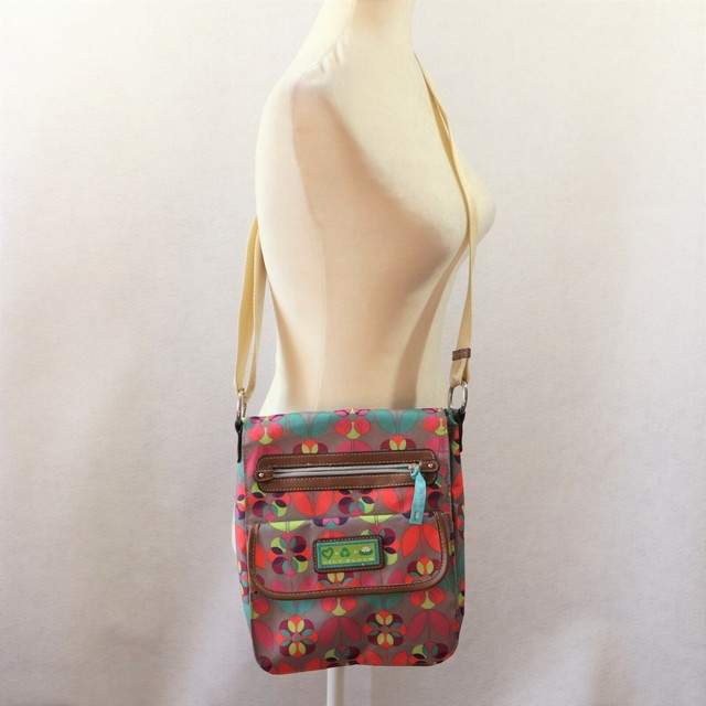 Large Floral Lily Bloom Handbag Purse Bag Excellent Condition eBay
