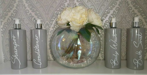 Mrs Hinch inspirierte personalisierte Pumpflaschen Badezimmer Set Shampoo Küche - Bild 2 von 12