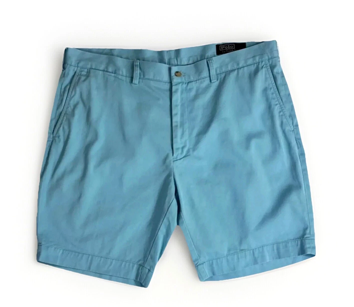Polo Ralph Lauren Chino Shorts 9" Mens Sz 40 Blue Classic Casual Cotton Preppy