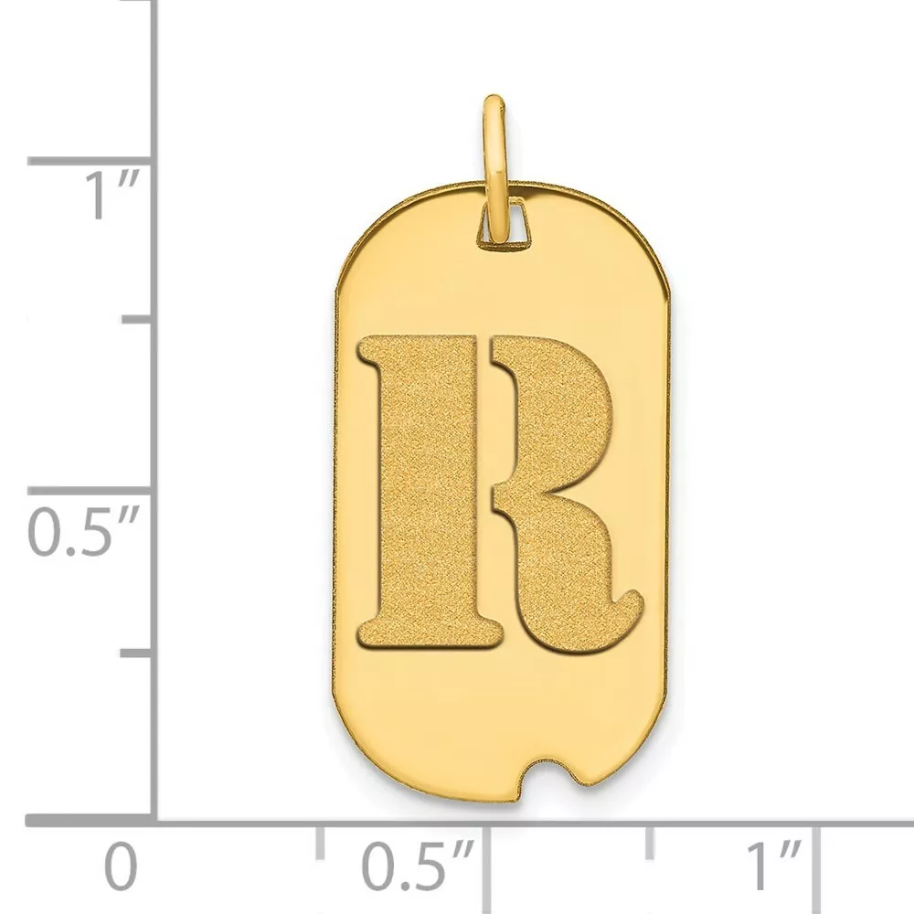 Initial dog tag pendant deals