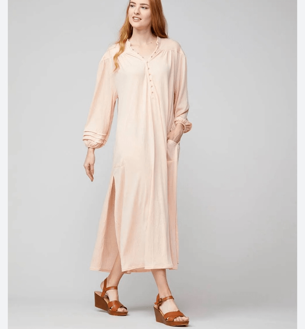 long sleeve peach maxi dress ASOS DESIGN long sleeve waisted ruffle detail maxi dress in peach floral