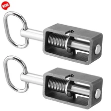 2pk 5/8" Heavy Duty Weld-on Spring Latch Lock for Trailer Gate Barn Ramp Doors