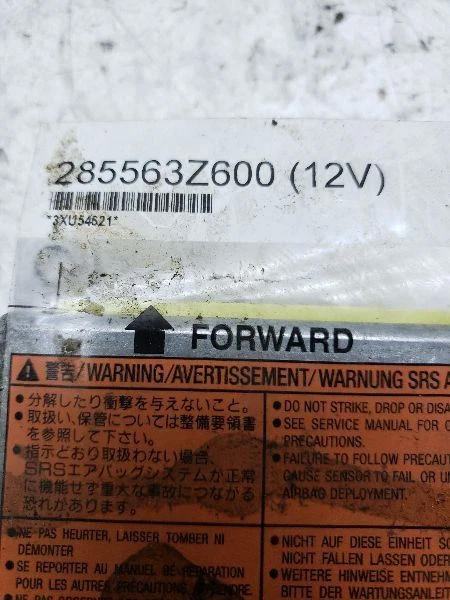 Nissan Altima 2003 2004 ECM SRS 285563Z625 solo fabricante de equipos originales Foto 3 de 4