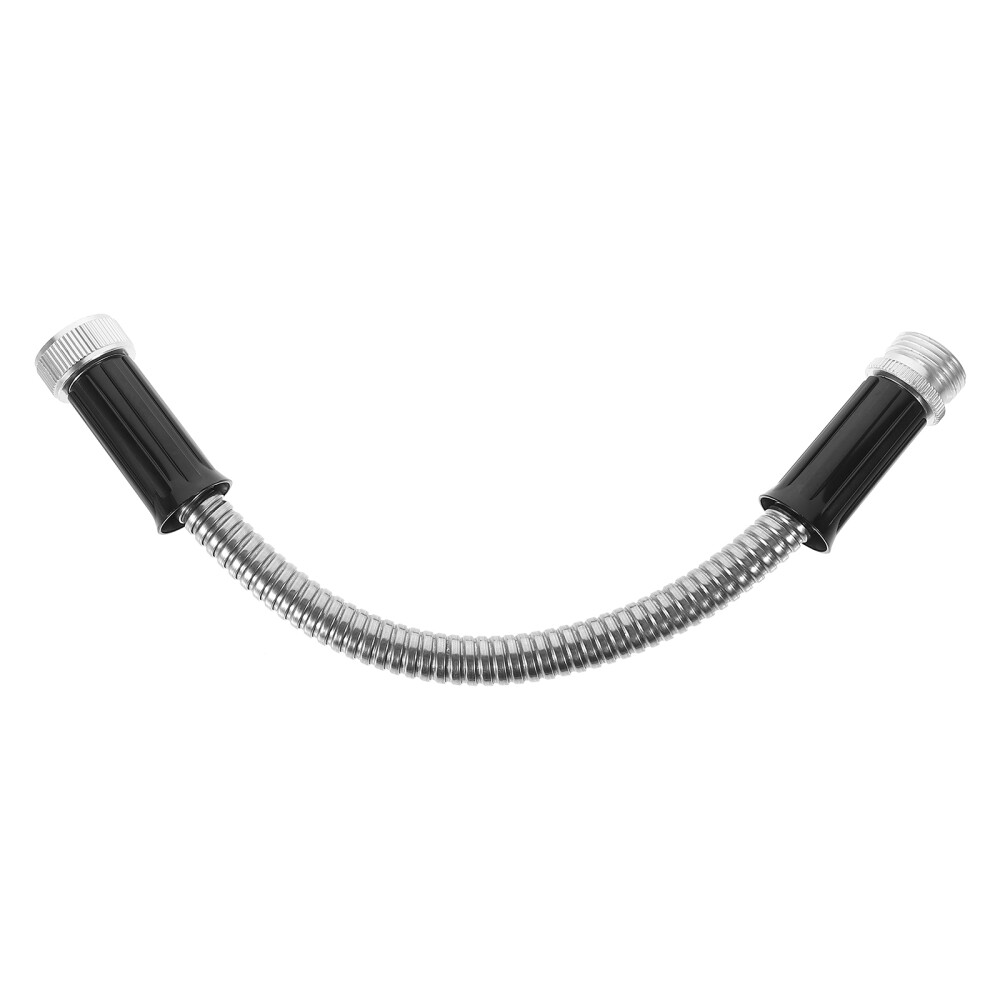 Water Pipe Extender Short Hose Stainless Steel Garden 1ft Flexible